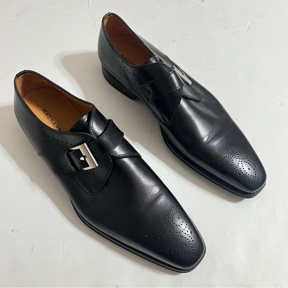 Magnanni Mallory Leather Monk Strap Dress Shoe (Men)
